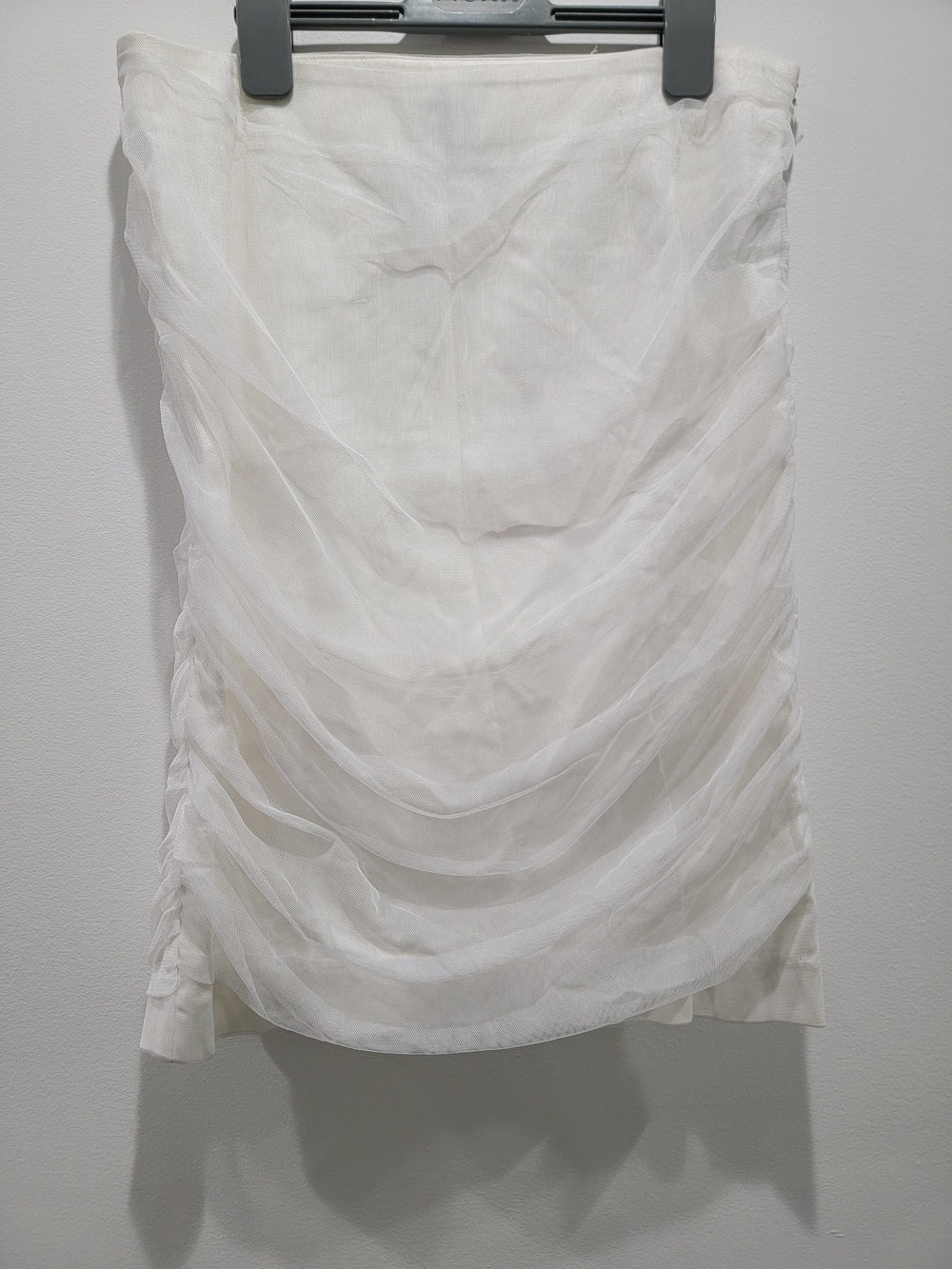 le chateau White Layered Mesh Skirt Sz M